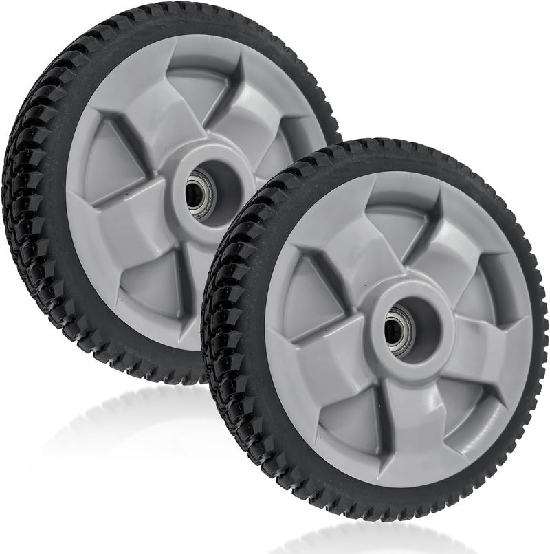deawater مجموعة عجلات أمامية بديلة 8" لطراز Toro 125-2510، متوافقة مع جزازات TimeMaster 30 بوصة 20199، 20200، 20975-20978، 21199-21200، عبوة من 2 - Image 1